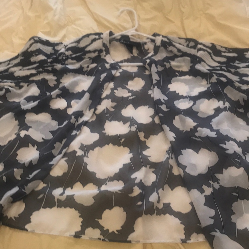 Lane Bryant sheer button down blouse